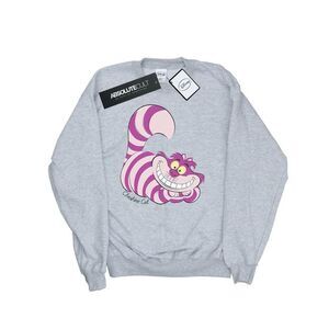 Alice In Wonderland Womens/Ladies Cheshire Cat Sweatshirt / Heather Grey